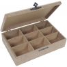 Caja MDF con 9 divisiones Y CIERRE 30x20x8cm