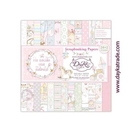 "HA NACIDO UNA ESTRELLA" Bloc 26 Papeles - Dayka 20x20cm