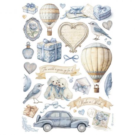 Papel de arroz DinA4 TIMELESS