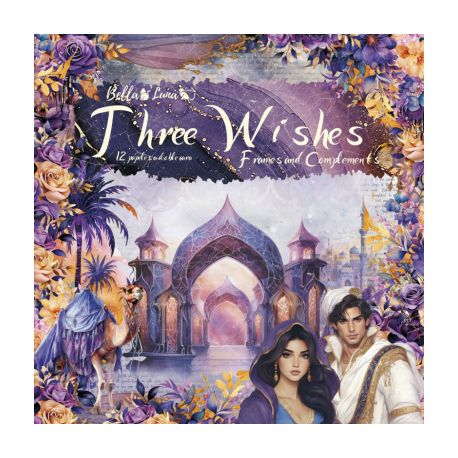 BELLALUNA "THREE WISHES" MARCOS Y COMPLEMENTOS 12X12"