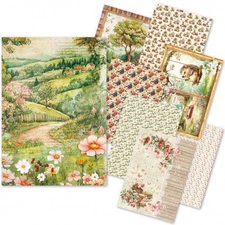 Papel de Arroz A5 Ciao Bella - WOODLAND PARTY