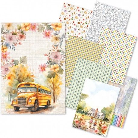 Papel de Arroz A5 Ciao Bella - BACK TO SCHOOL