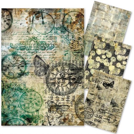 Mixed Media rice paper A4 TIME CAPSULE