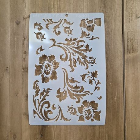 Stencil MILARTES  - Fondo Flor