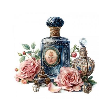 Transfer 24x23cm VINTAGE PERFUMS2