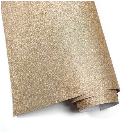 Papel para encuadernar Glitter- ORO IMPERIAL
