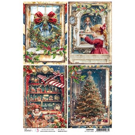 Papel de Arroz A4 Ciao Bella - TOY SHOP CARDS