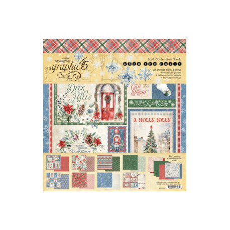 Colección "DECK THE HALLS" de Graphic 45 20x20cm