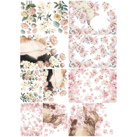 Lamina de seda 50x70 -  La Tiendita Shabby chic