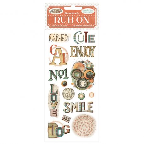 Tim Rub-On 10x21.6cm - FURRY FRIENDS WRITINGS