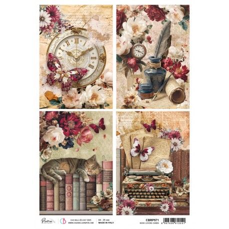 Papel de Arroz A4 Ciao Bella - BOOK LOVERS CARDS