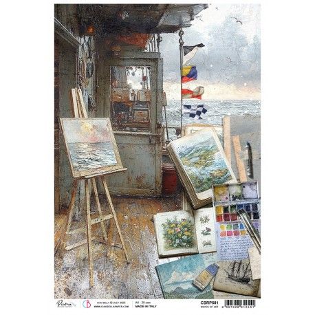 Papel de Arroz A4 Ciao Bella - WAVES OF ART