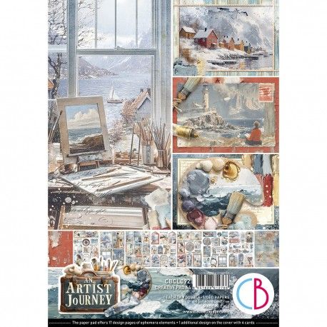 Set 9 hojas de Etiquetas Ciao Bella "ARTIST JOURNEY"