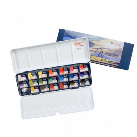 CAJA ACUARELAS 21 COLORES "PAISAJE"