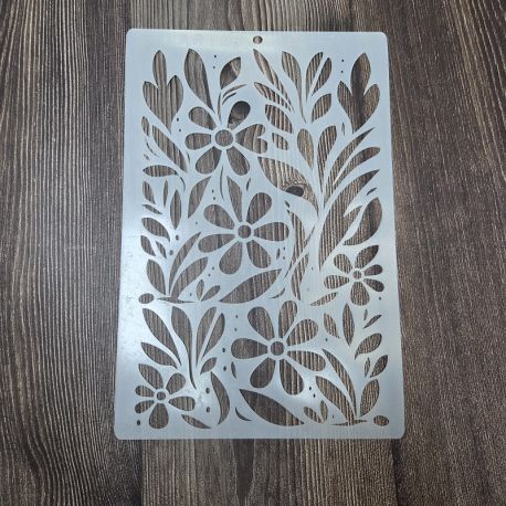 Stencil MILARTES  - Flores 20x30
