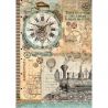 Papel de arroz DinA3 Voyages Fantastiques Clock